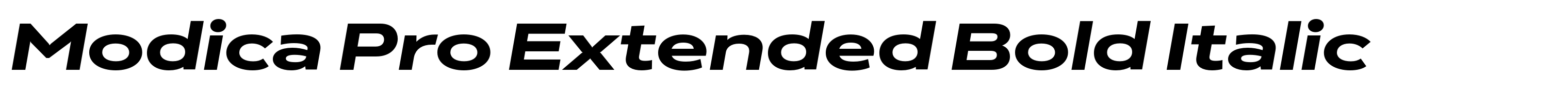 Modica Pro Extended Bold Italic